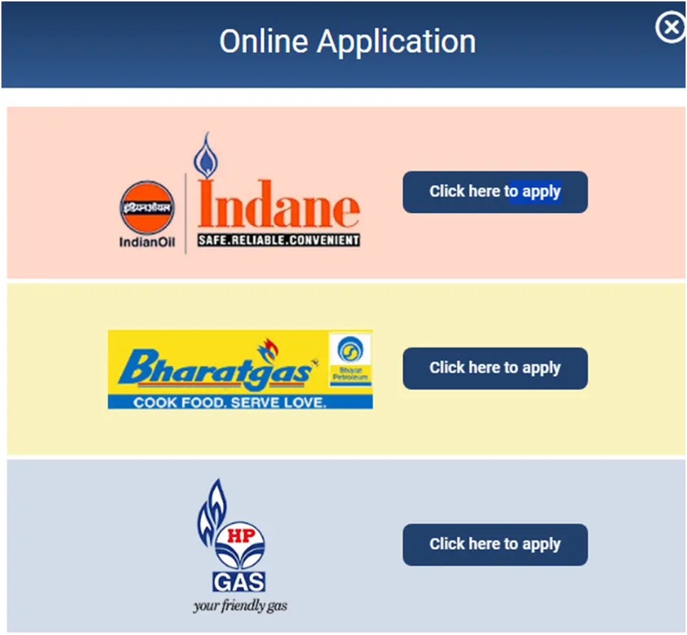 Apply Online UP Gas Cylinder